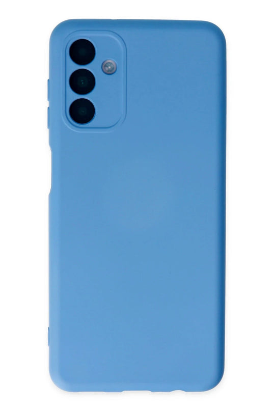 Samsung Galaxy A04S Nano içi Kadife Silikon Kılıf - Mavi