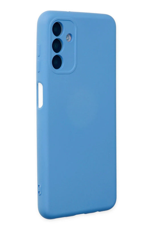 Samsung Galaxy A04S Nano içi Kadife Silikon Kılıf - Mavi 2