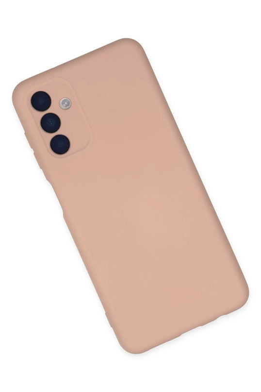 Samsung Galaxy A04S Nano içi Kadife Silikon Kılıf - Pudra 3