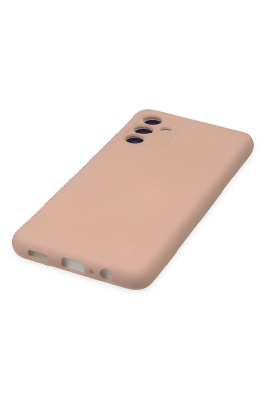 Samsung Galaxy A04S Nano içi Kadife Silikon Kılıf - Pudra 5