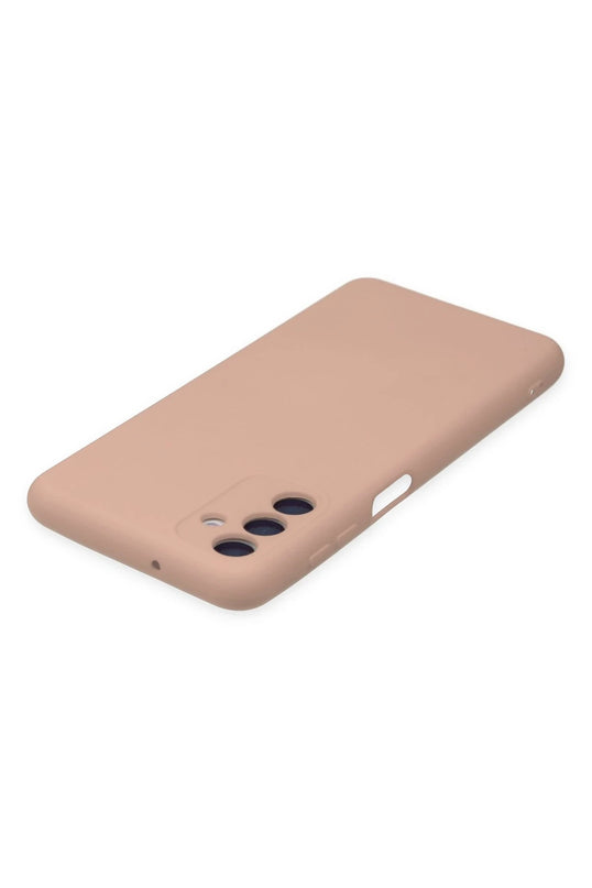 Samsung Galaxy A04S Nano içi Kadife Silikon Kılıf - Pudra 4
