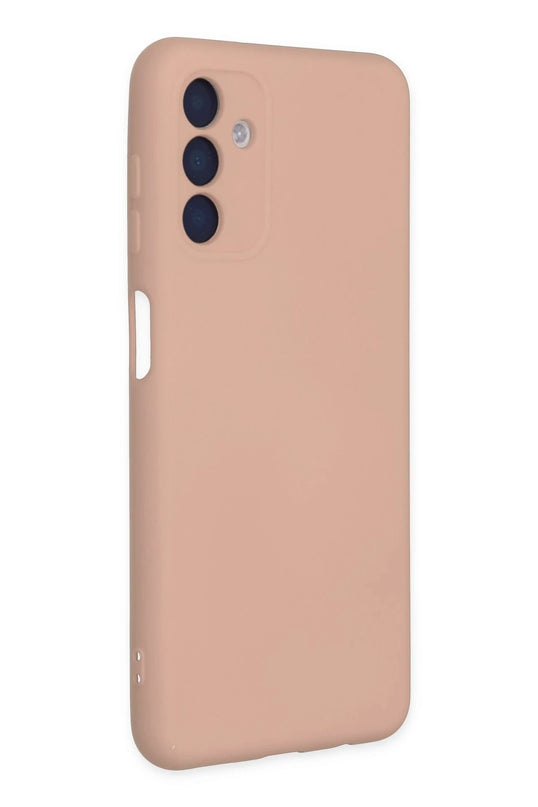 Samsung Galaxy A04S Nano içi Kadife Silikon Kılıf - Pudra 2