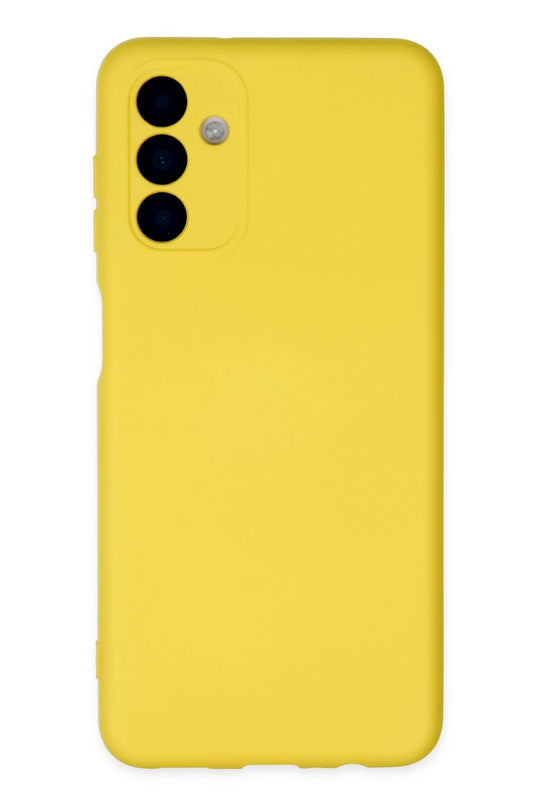 Samsung Galaxy A04S Nano içi Kadife Silikon Kılıf - Sarı