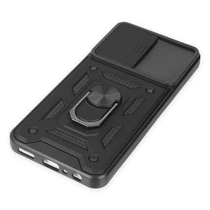 Samsung Galaxy A04S Pars Lens Yüzüklü Silikon Kılıf - Siyah 4