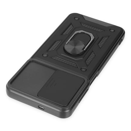 Samsung Galaxy A04S Pars Lens Yüzüklü Silikon Kılıf - Siyah 5