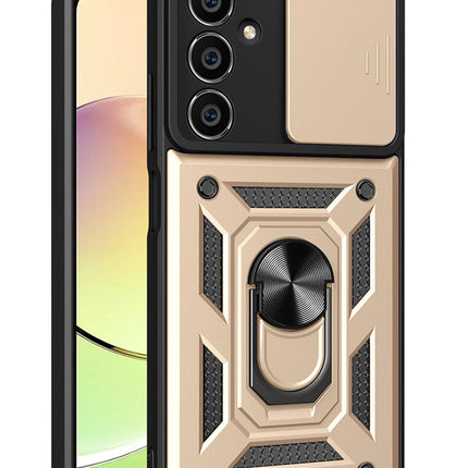 Samsung Galaxy A05 Pars Lens Yüzüklü Silikon Kılıf - Gold