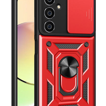 Samsung Galaxy A05 Pars Lens Yüzüklü Silikon Kılıf - Kırmızı