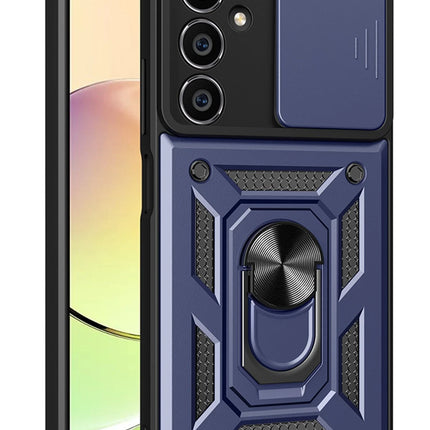 Samsung Galaxy A05 Pars Lens Yüzüklü Silikon Kılıf - Lacivert