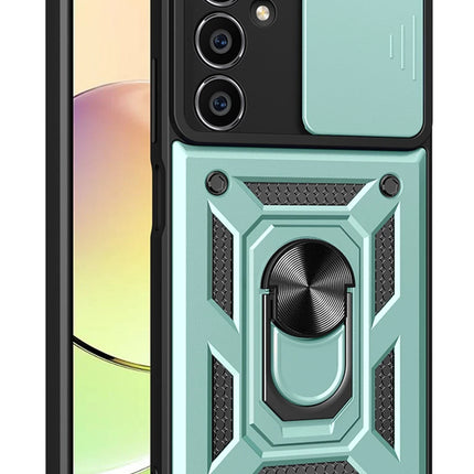 Samsung Galaxy A05 Pars Lens Yüzüklü Silikon Kılıf - Yeşil