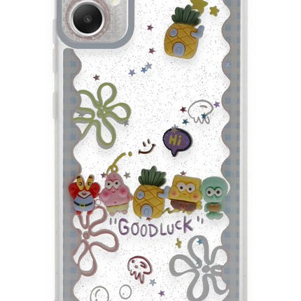 Samsung Galaxy A05 Sweet Desenli Silikon Kapak Kılıf - Açık Mavi