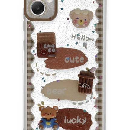 Samsung Galaxy A05 Sweet Desenli Silikon Kapak Kılıf - Şeffaf
