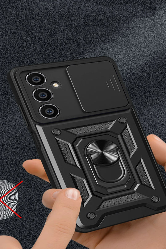 Samsung Galaxy A05S Pars Lens Yüzüklü Silikon Kılıf - Kırmızı 3