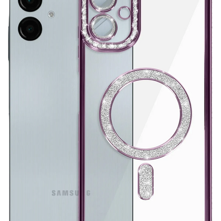Samsung Galaxy A06 Joke Simli Magneticsafe Kılıf - Derin Mor 6
