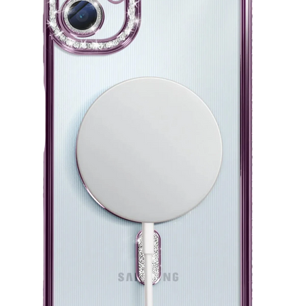 Samsung Galaxy A06 Joke Simli Magneticsafe Kılıf - Derin Mor 5