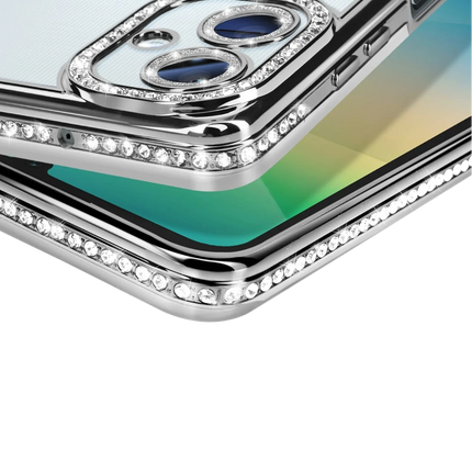 Samsung Galaxy A06 Joke Simli Magneticsafe Kılıf - Gümüş 3