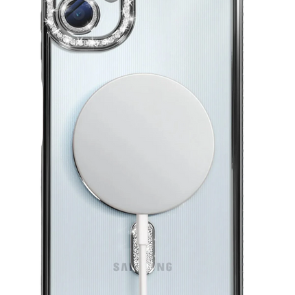 Samsung Galaxy A06 Joke Simli Magneticsafe Kılıf - Siyah 5