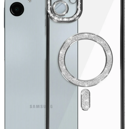 Samsung Galaxy A06 Joke Simli Magneticsafe Kılıf - Siyah 6