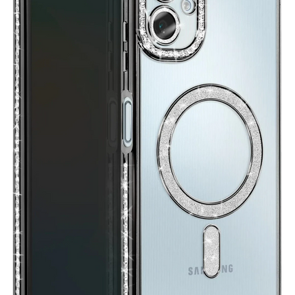 Samsung Galaxy A06 Joke Simli Magneticsafe Kılıf - Siyah