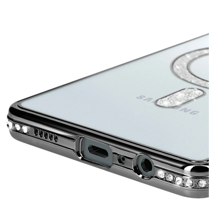 Samsung Galaxy A06 Joke Simli Magneticsafe Kılıf - Siyah 4