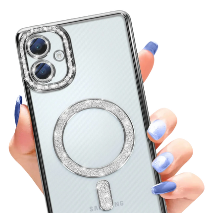 Samsung Galaxy A06 Joke Simli Magneticsafe Kılıf - Siyah 2