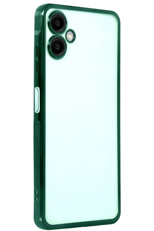 Samsung Galaxy A07 4G Razer Lensli Silikon Kılıf - Yeşil