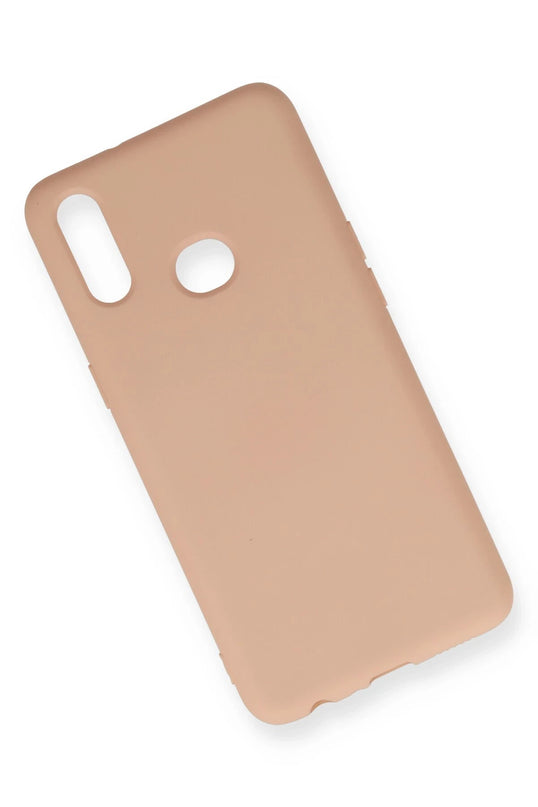 Samsung Galaxy A10S Nano içi Kadife Silikon Kılıf - Pudra 2