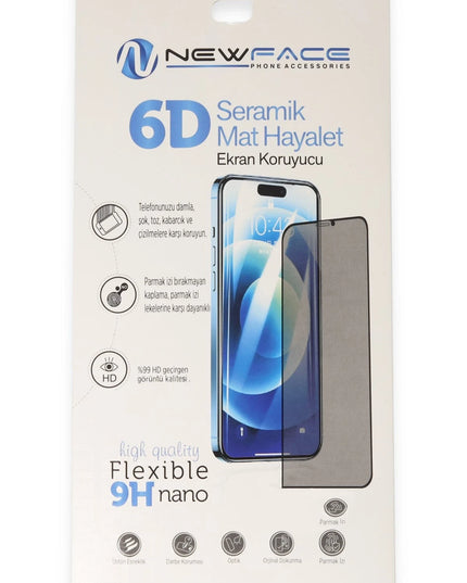 Samsung Galaxy A14 4G 6D Antistatik Mat Seramik Hayalet Nano Ekran Koruyucu 2
