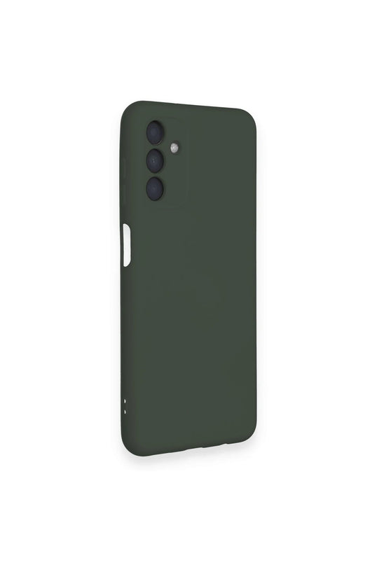 Samsung Galaxy A14 4G Nano içi Kadife Silikon Kılıf - Koyu Yeşil 2