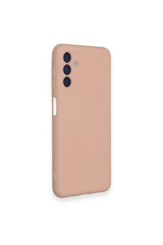 Samsung Galaxy A14 4G Nano içi Kadife Silikon Kılıf - Pudra 2