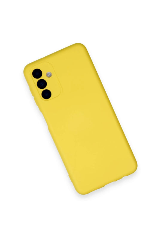 Samsung Galaxy A14 4G Nano içi Kadife Silikon Kılıf - Sarı 3