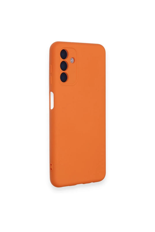 Samsung Galaxy A14 4G Nano içi Kadife Silikon Kılıf - Turuncu 2