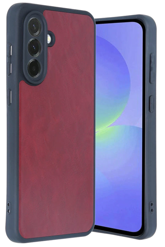 Samsung Galaxy A15 4G Aras Deri Kapak Kılıf - Bordo