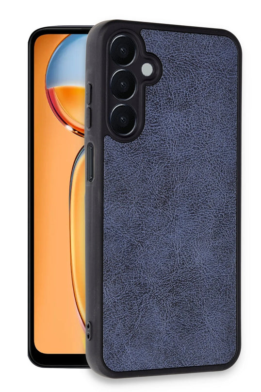 Samsung Galaxy A15 4G Aras Deri Kapak Kılıf - Lacivert 2