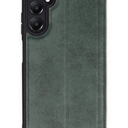 Samsung Galaxy A15 4G Flip Cover Kılıf - Koyu Yeşil