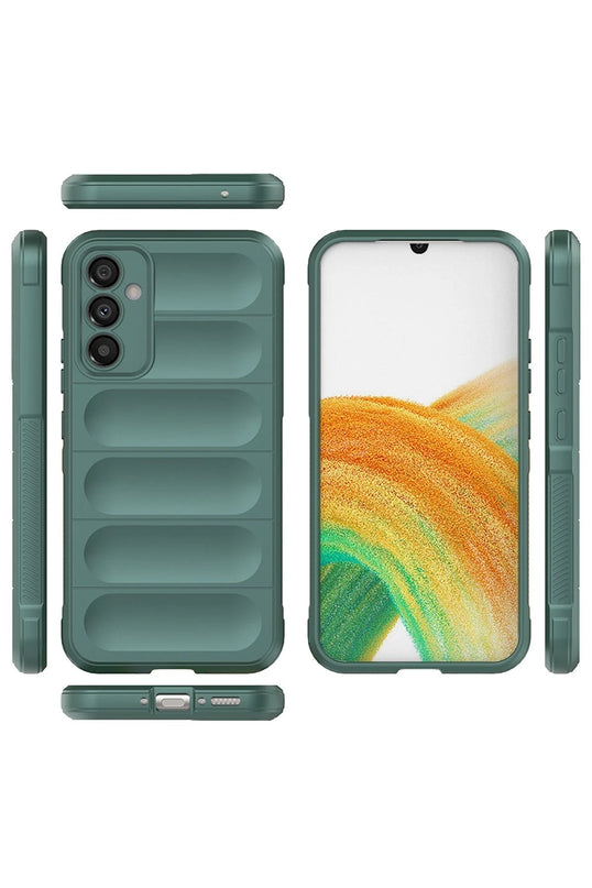 Samsung Galaxy A15 4G Optimum Silikon Kılıf - Koyu Yeşil 2