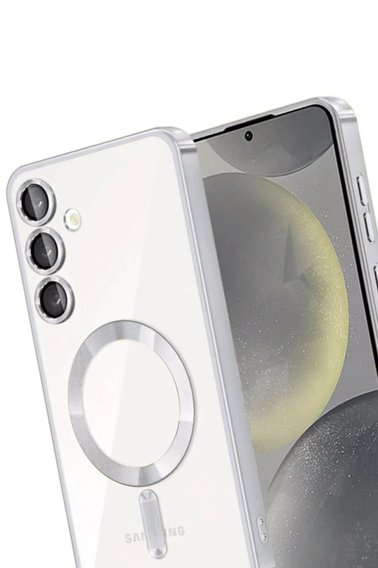Samsung Galaxy A15 4G Kross Magneticsafe Kapak Kılıf - Gümüş 3