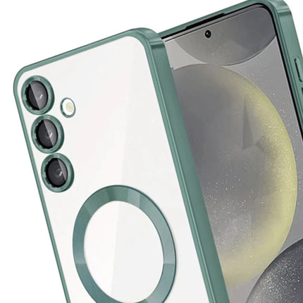 Samsung Galaxy A15 4G Kross Magneticsafe Kapak Kılıf - Koyu Yeşil 3