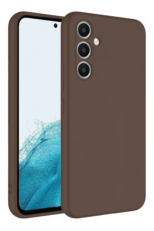 Samsung Galaxy A16 5G First Silikon Kılıf - Kahverengi