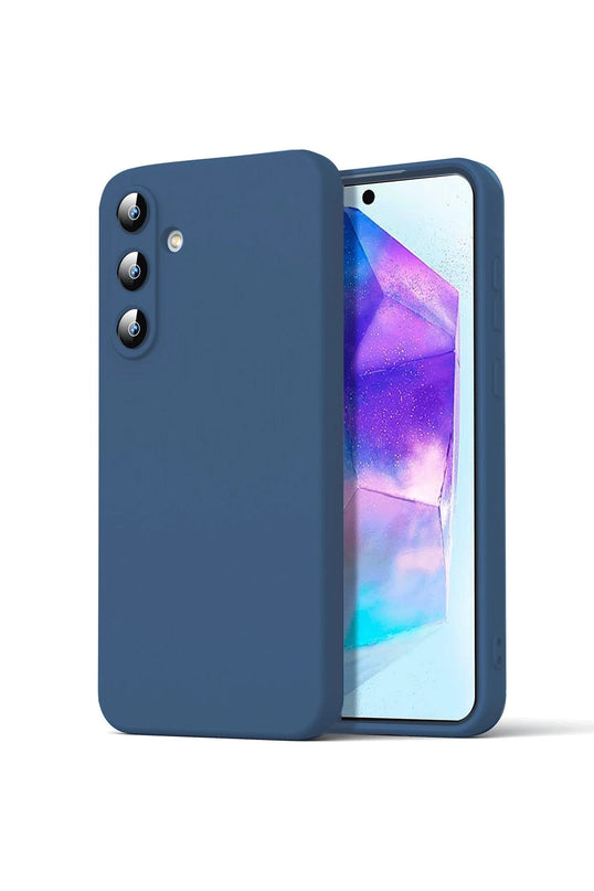 Samsung Galaxy A16 5G Nano içi Kadife Silikon Kılıf - Lacivert