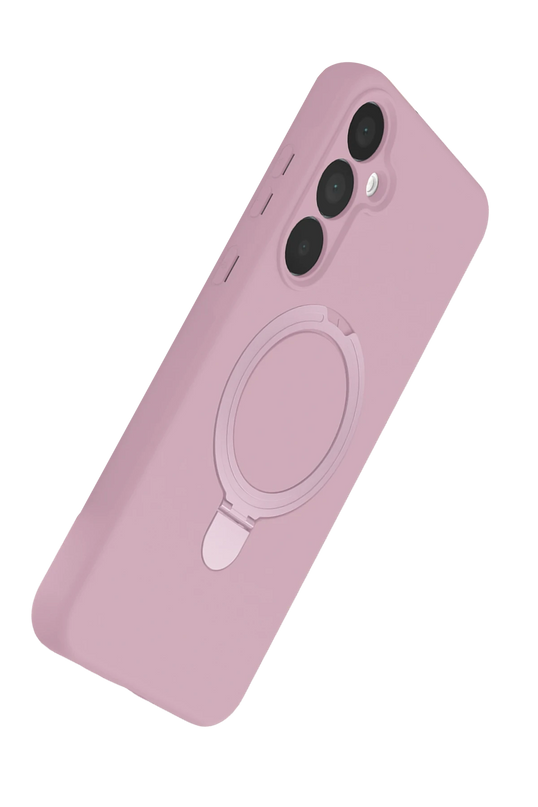 Samsung Galaxy A16 5G Regal Magsafe Standlı Kapak Kılıf - Açık Pembe 4