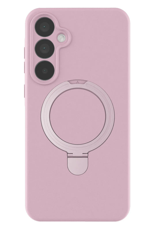 Samsung Galaxy A16 5G Regal Magsafe Standlı Kapak Kılıf - Açık Pembe 2