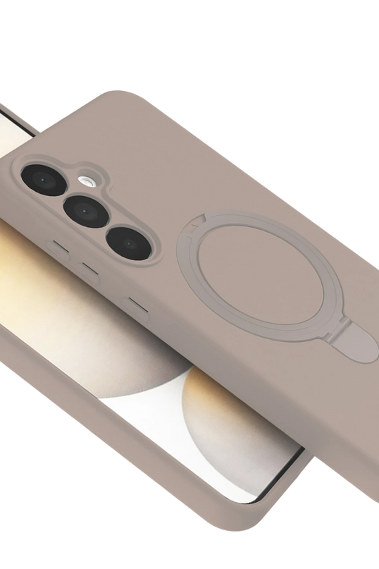 Samsung Galaxy A16 5G Regal Magsafe Standlı Kapak Kılıf - Çöl Titanyum 5