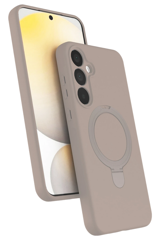 Samsung Galaxy A16 5G Regal Magsafe Standlı Kapak Kılıf - Çöl Titanyum