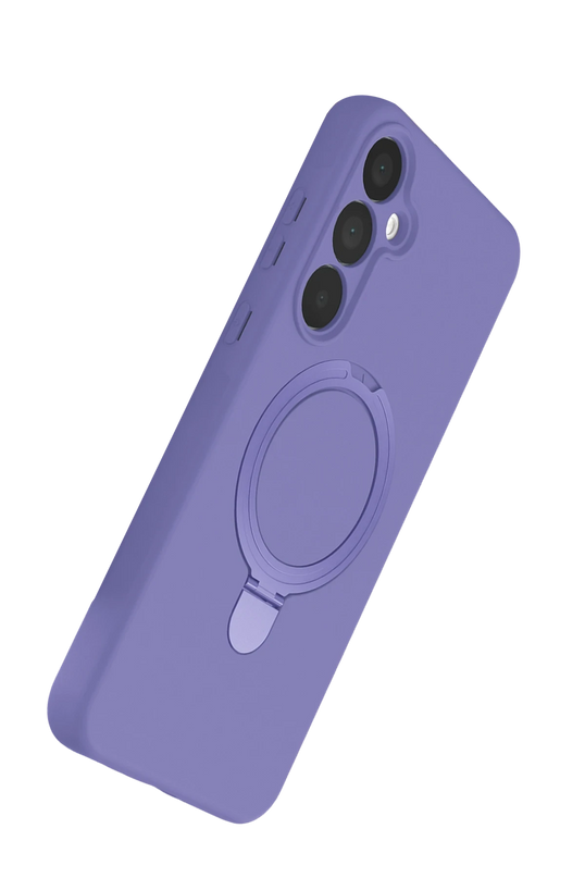 Samsung Galaxy A16 5G Regal Magsafe Standlı Kapak Kılıf - Lila 3