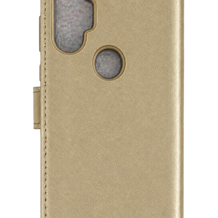 Tecno Spark 7 Pro Trend S Plus Kapaklı Kılıf - Gold