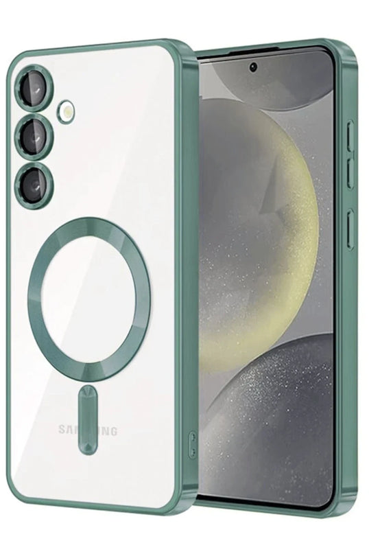 Samsung Galaxy A17 5G Kross Magneticsafe Kapak Kılıf - Koyu Yeşil