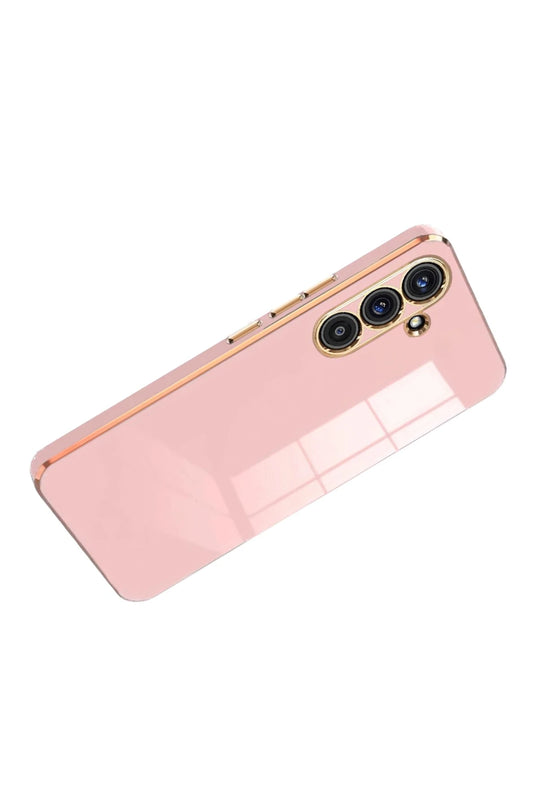 Samsung Galaxy A17 5G Volet Silikon Kılıf - Pembe 3