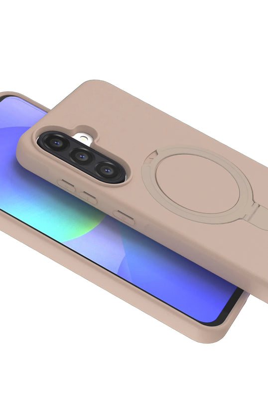 Samsung Galaxy A17 5G Regal Magsafe Standlı Kapak Kılıf - Çöl Titanyum 2