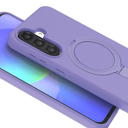 Samsung Galaxy A17 5G Regal Magsafe Standlı Kapak Kılıf - Lila 2