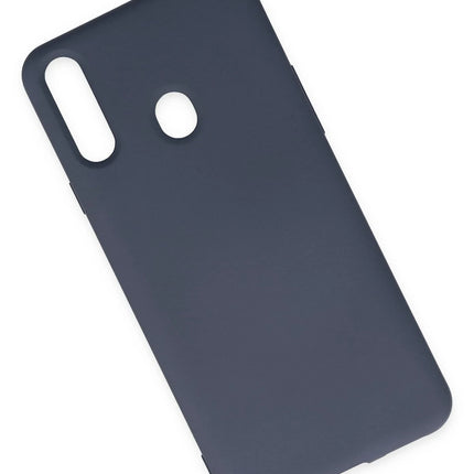 Samsung Galaxy A20S Nano içi Kadife Silikon Kılıf - Gri 2